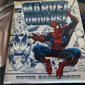 Marvel Universe Comic with Spider-Man and Wolverine - Red and Blue